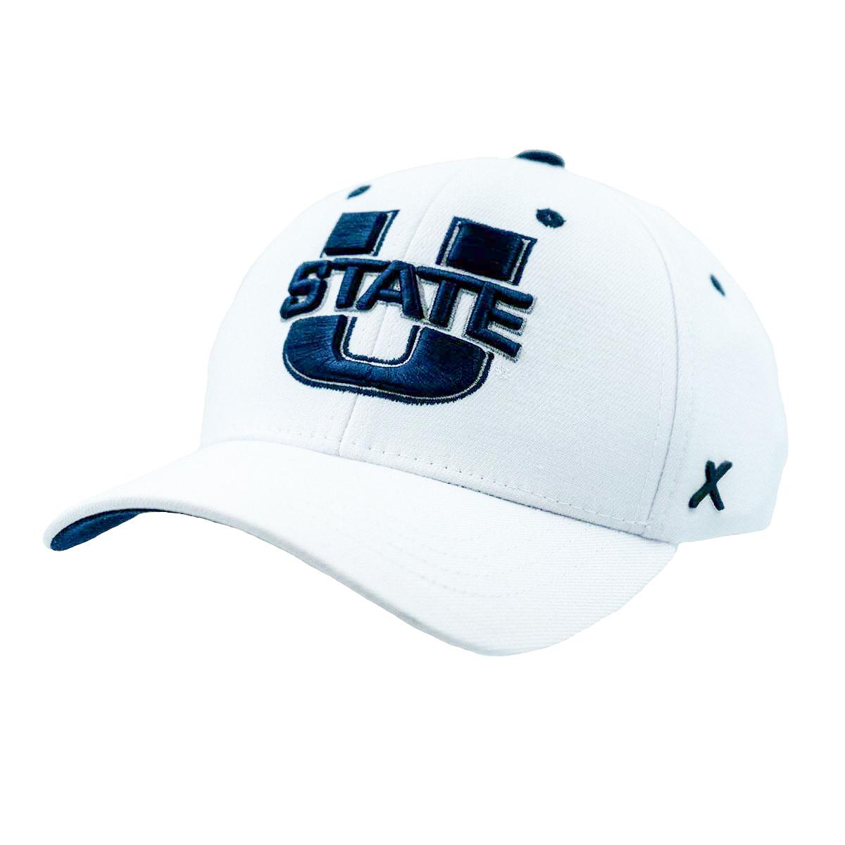 U STATE AGGIES キャップ グレー/ネイビー (2) U-State Aggies Fitted Cap | Utah State Aggies